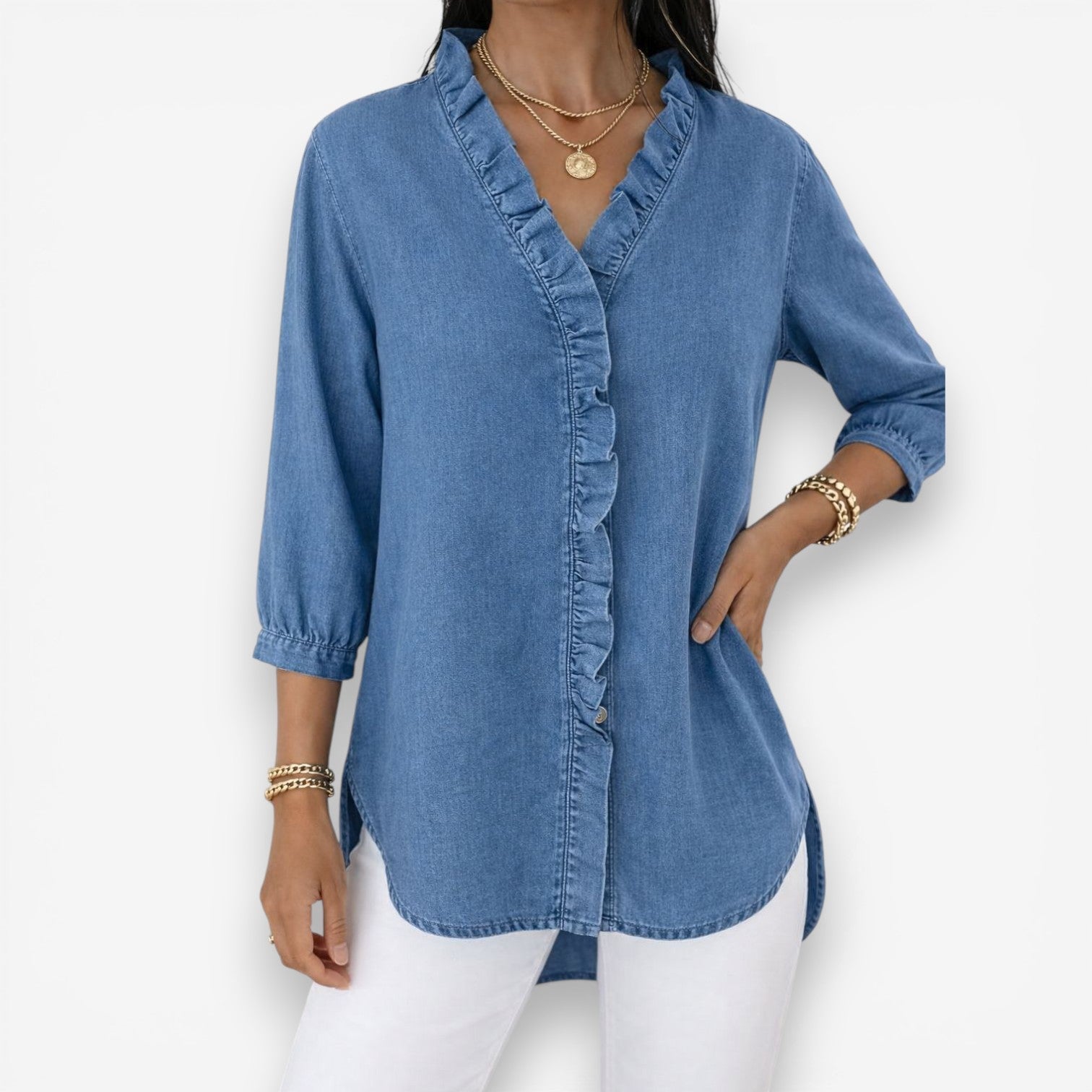 Carmina™ chemise longue et fluide