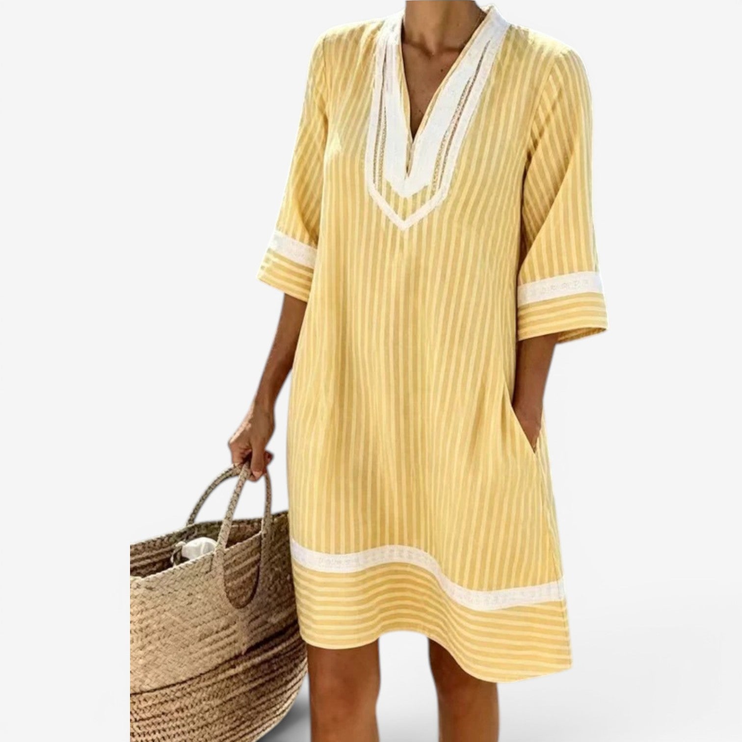 Kirsten™ Robe tunique à rayures
