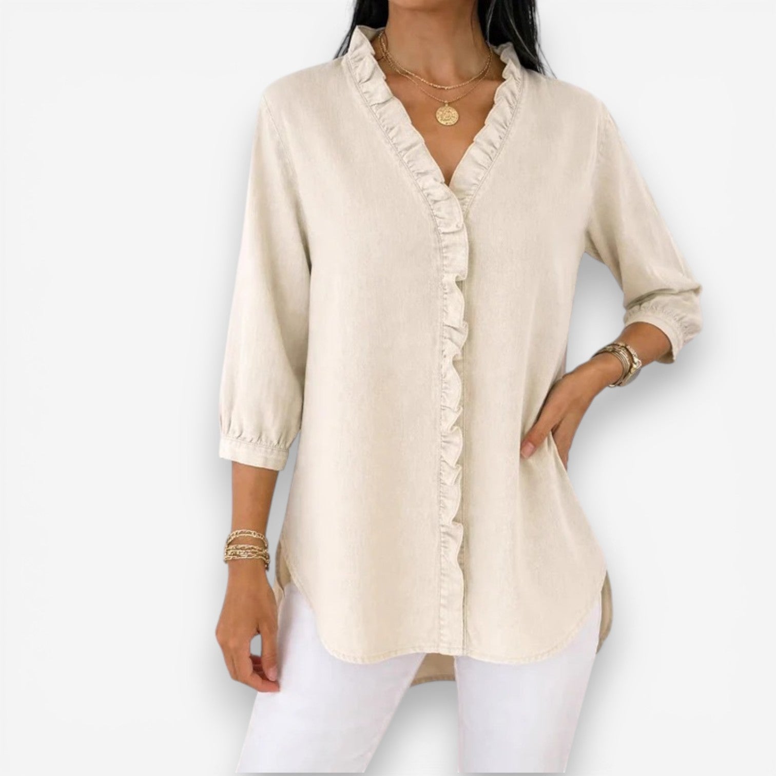 Carmina™ chemise longue et fluide